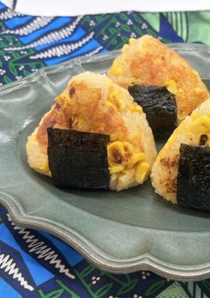 コーンとチーズのおこげ焼おにぎり-レシピのメイン写真