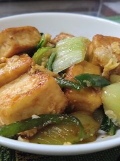 厚揚とチンゲン菜🥬のオイスターソース炒め-レシピのメイン写真
