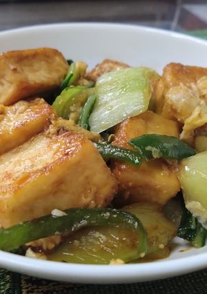厚揚とチンゲン菜🥬のオイスターソース炒め-レシピのメイン写真