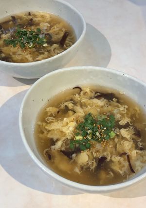 木耳入り！米粉のかきたまあんかけスープ-レシピのメイン写真