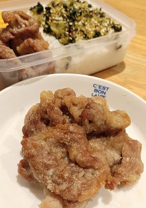 揚げ焼きで簡単!お弁当に豚小間のカリカリ唐揚げ-レシピのメイン写真