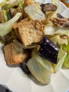たっぷり野菜の厚揚げ味噌炒め-レシピのメイン写真
