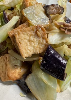 たっぷり野菜の厚揚げ味噌炒め-レシピのメイン写真