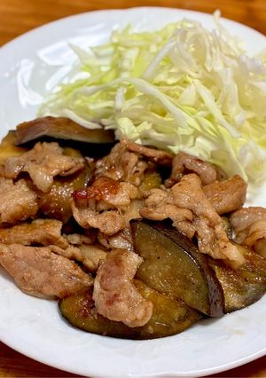 簡単！豚バラとなすの生姜焼き-レシピのメイン写真