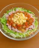 簡単ランチ！豆腐皮の豚しゃぶサラダボウル