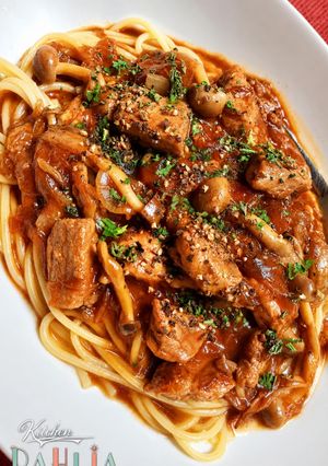 ルウ不要！ハヤシスパゲティ🍝懐かしの味🍽️-レシピのメイン写真
