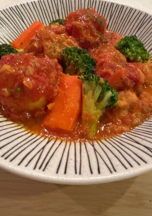 唐揚げのトマト煮込み-レシピのメイン写真
