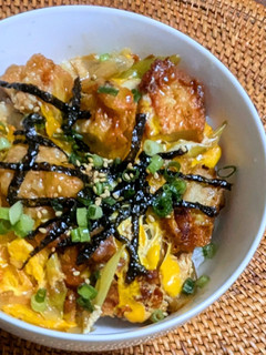 鶏唐揚げの玉子とじ丼-レシピのメイン写真