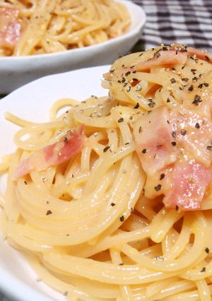 旦那が作る☆ﾗﾝﾁ・ﾛｰﾏ風カルボナーラ-レシピのメイン写真