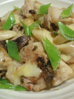 簡単!鳥とエリンギの高菜チーズ焼き-レシピのメイン写真