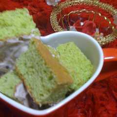 รูปของ ふわふわ抹茶ケーキ