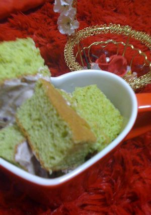ふわふわ抹茶ケーキ-レシピのメイン写真