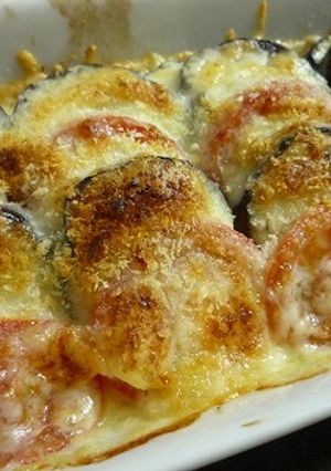 ナス＆トマトの重ねチーズ焼き-レシピのメイン写真
