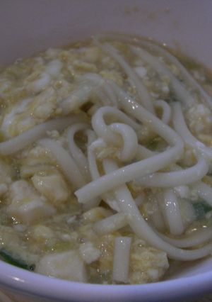ふわふわ卵と豆腐のあんかけうどん-レシピのメイン写真