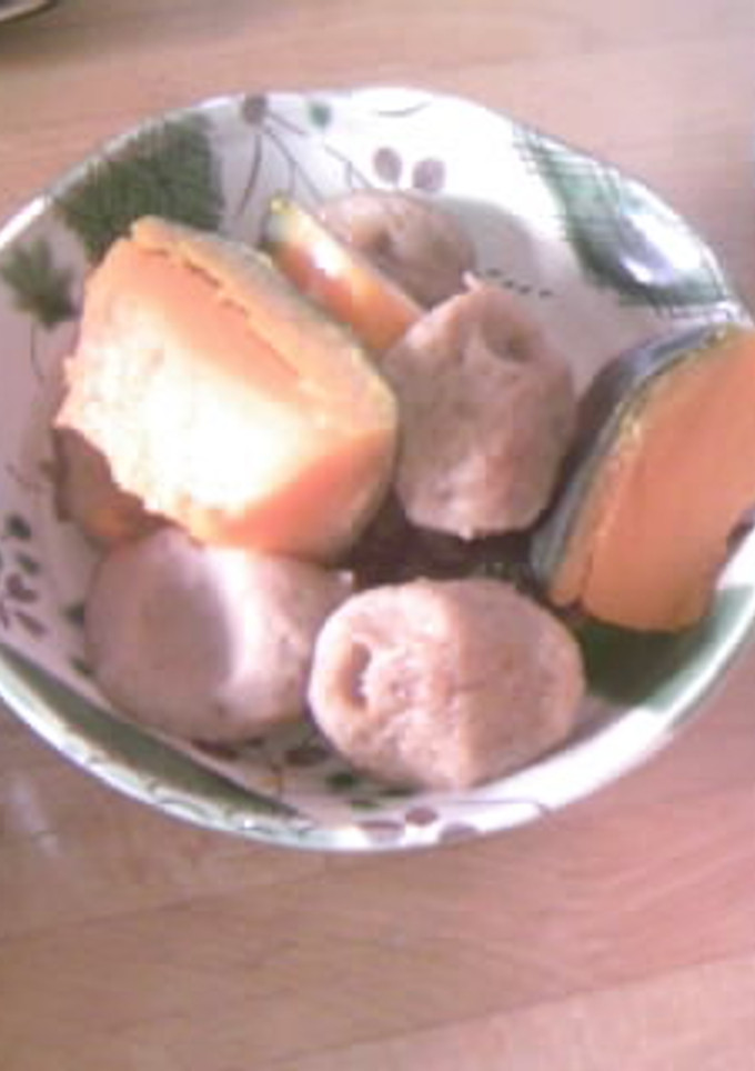 かぼちゃとつみれの煮物-レシピのメイン写真