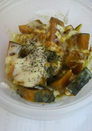 かぼちゃ☆カレーグラタン☆レンジだけ　-レシピのメイン写真