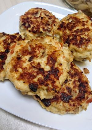 包丁は使わないきんぴらつくねバーグ-レシピのメイン写真