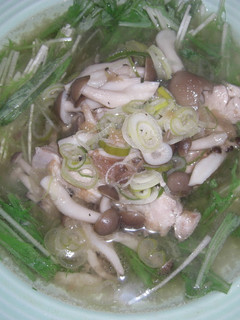 鶏肉と水菜のスープ-レシピのメイン写真