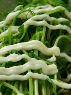 豆苗ぽんマヨ♡-レシピのメイン写真
