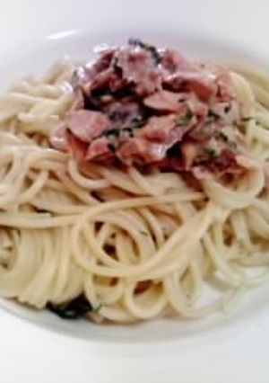 簡単☆ランチ★塩鮭と梅しそのパスタ♪-レシピのメイン写真