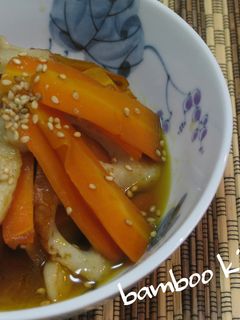 ちくわと人参の白だしde炒め煮-レシピのメイン写真