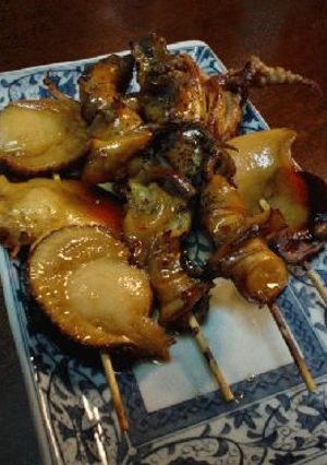 炉端焼きの香り♪「ツブ・ホタテ・ホッキ・イカの磯焼き」-レシピのメイン写真