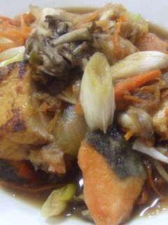 ♪鮭と厚揚げのみぞれ煮(U◕ฺ㉨◕ฺ)♪-レシピのメイン写真