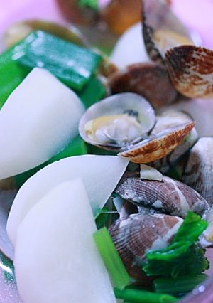 味付け不要!?のアサリとカブのスープ-レシピのメイン写真