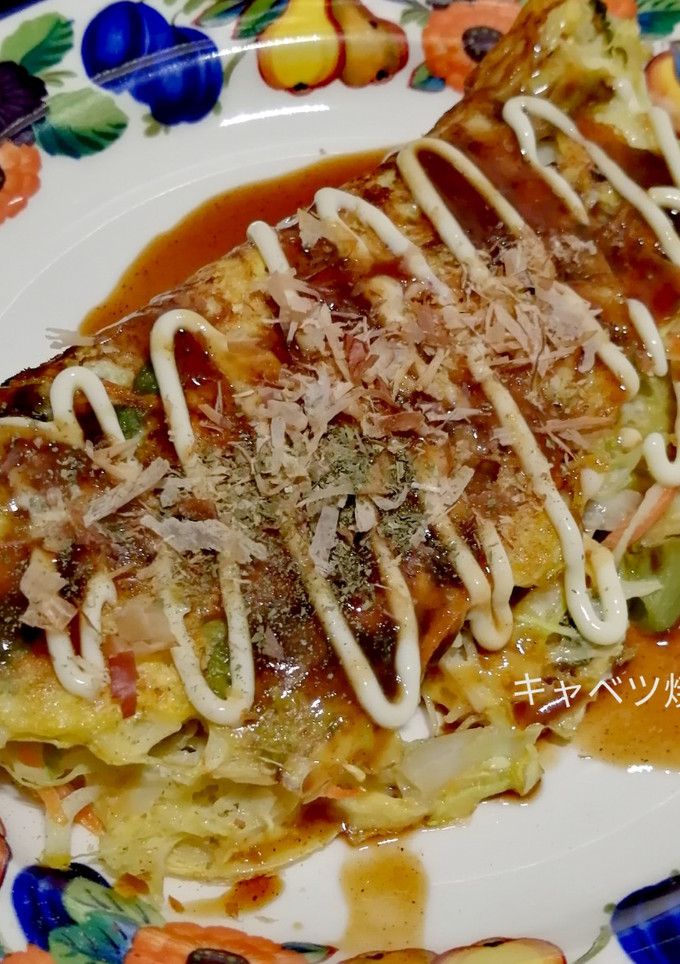 粉を使わず、とん平焼き風なキャベツ焼き-レシピのメイン写真