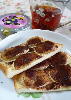 クリチーバナナココア☆トースト 朝食に♬-レシピのメイン写真