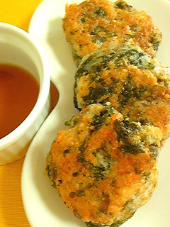 簡単*もちもち*青さのりと長芋のお焼き-レシピのメイン写真