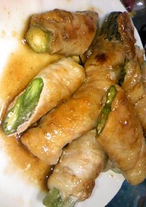オクラの甘辛肉巻き☆お弁当にも-レシピのメイン写真