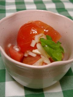 玉ねぎサクサク☆トマトのマリネ-レシピのメイン写真