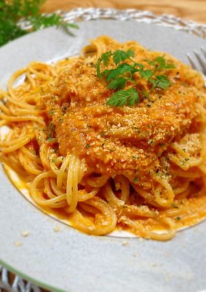 プチトマトの絶品トマトクリームパスタ-レシピのメイン写真