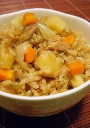 コク旨♡ツナじゃが玉葱炊き込みご飯-レシピのメイン写真