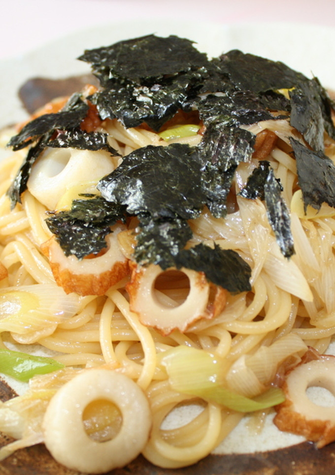 ちくわと白ねぎのあっさりパスタ-レシピのメイン写真