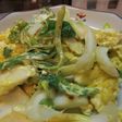 イカとセロリのマスタード・マヨネーズ炒め