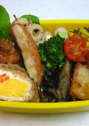 我が家のお弁当★簡単★カラフル玉子巾着-レシピのメイン写真