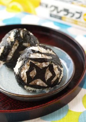 クルクルラップおにぎり 海苔細工-レシピのメイン写真