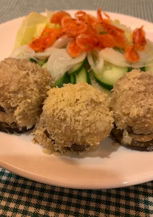 ナスとひき肉に揚げない挟み焼き-レシピのメイン写真