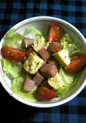 スパムでサラダ丼-レシピのメイン写真