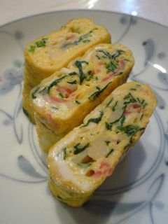 ほうれん草とカニカマの玉子焼き-レシピのメイン写真