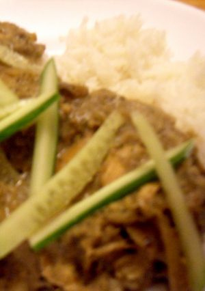 インドのココナッツミルクグリーンカレー-レシピのメイン写真