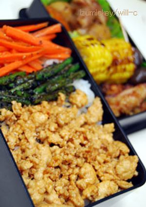 鶏そぼろを少しアレンジ！ビビンバ風ご飯-レシピのメイン写真