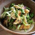 お手軽一品、青菜(菜っ葉)の山葵漬け和え
