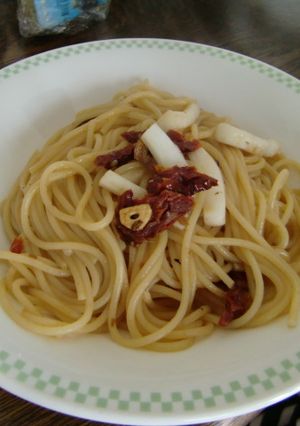 旨！ドライトマトとイカとアンチョビパスタ-レシピのメイン写真