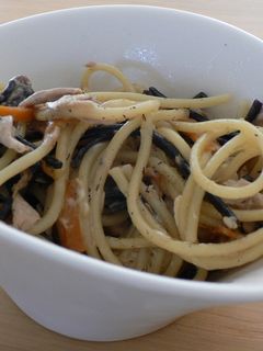 ひじき煮とツナの和風パスタ-レシピのメイン写真