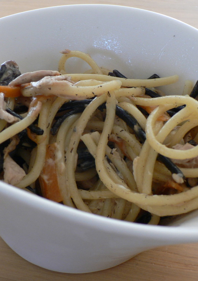 ひじき煮とツナの和風パスタ-レシピのメイン写真