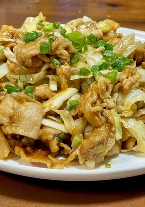 爆速料理!千切キャベツと豚こまの中華味噌炒め-レシピのメイン写真
