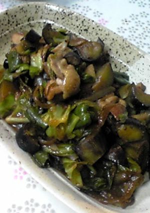 ごはんが進む！鶏味噌茄子の三拍子炒め-レシピのメイン写真